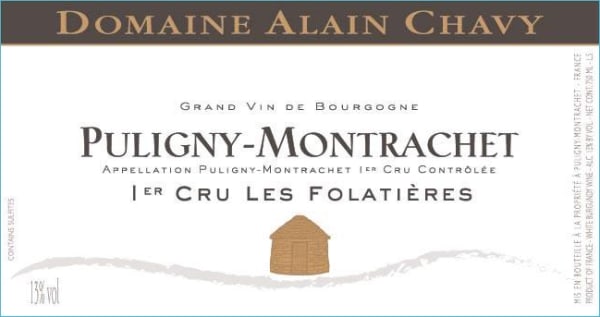 Rượu vang trằng Alain Chavy Puligny-Montrachet Les Folatieres Premier Cru 2013