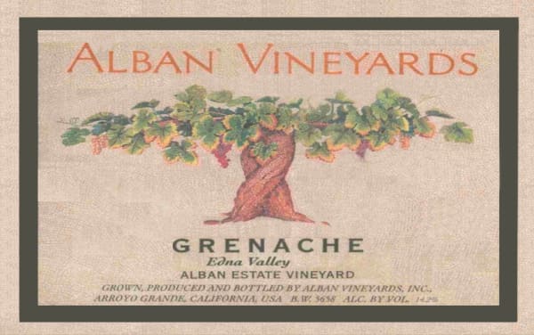 Rượu vang đỏ Alban Grenache 2004