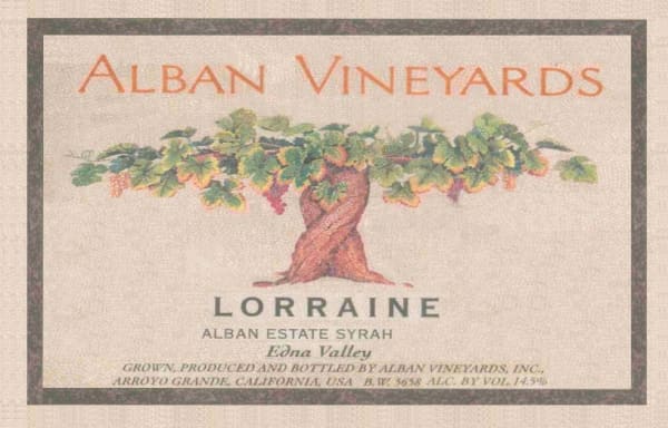 Rượu vang đỏ Alban Lorraine Estate Syrah 2012