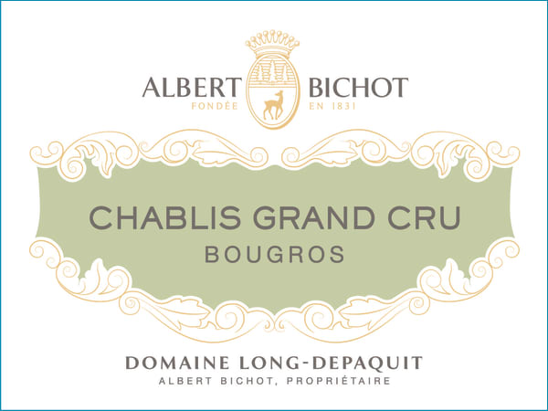 Rượu vang trằng Albert Bichot Chablis Bougros Grand Cru Domaine Long-Depaquit 2020