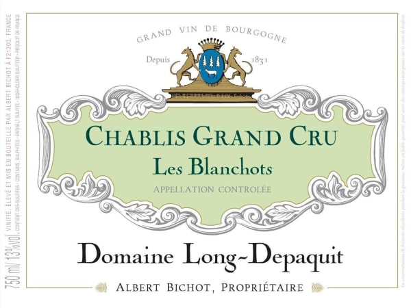 Rượu vang trằng Albert Bichot Chablis Les Blanchots Grand Cru Domaine Long-Depaquit 2018
