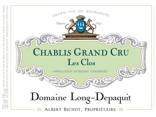 Rượu vang trằng Albert Bichot Chablis Les Clos Grand Cru Domaine Long-Depaquit 2021