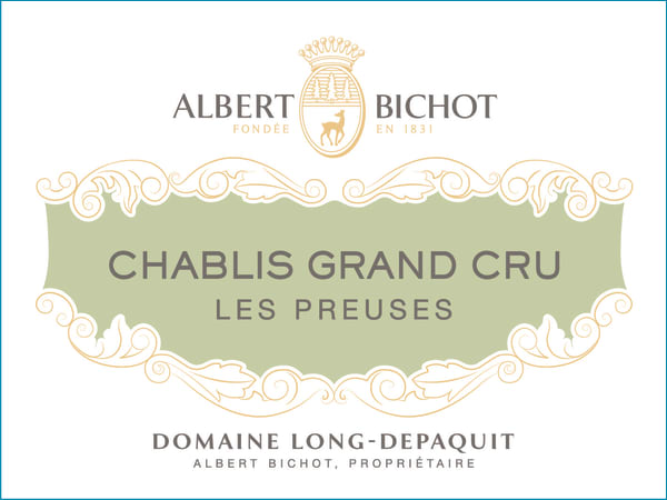 Rượu vang trằng Albert Bichot Chablis Les Preuses Grand Cru Domaine Long-Depaquit 2020