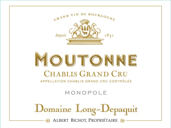 Rượu vang trằng Albert Bichot Chablis Moutonne Grand Cru Domaine Long-Depaquit Monopole 2013