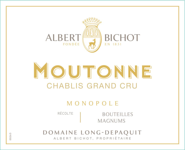 Rượu vang trằng Albert Bichot Chablis Moutonne Grand Cru Domaine Long-Depaquit Monopole 2021