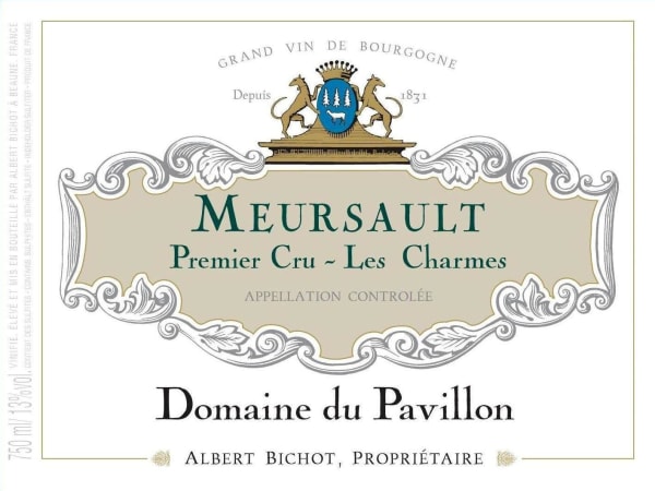 Rượu vang trằng Albert Bichot Meursault Les Charmes Premier Cru Domaine du Pavillon 2018