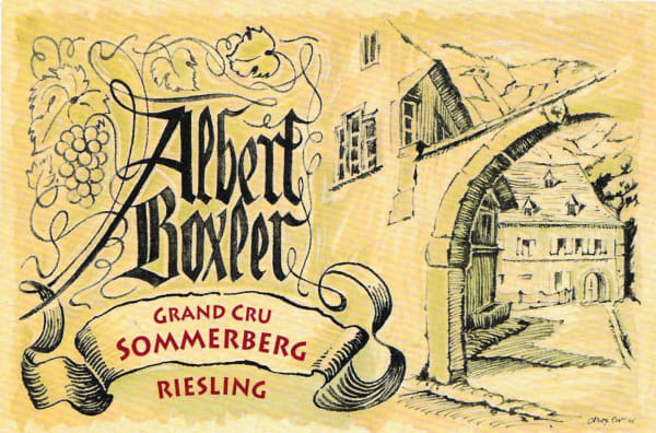 Rượu vang trằng Albert Boxler Riesling Grand Cru Sommerberg 2021