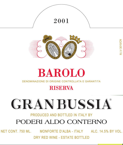 Rượu vang đỏ Aldo Conterno Barolo Granbussia Riserva 2001