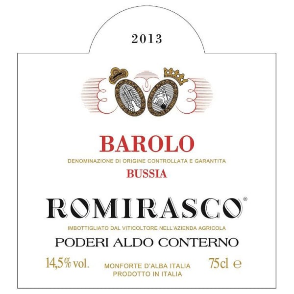 Rượu vang đỏ Aldo Conterno Romirasco Barolo 2013
