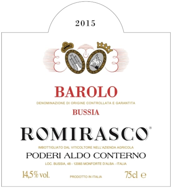 Rượu vang đỏ Aldo Conterno Romirasco Barolo 2015