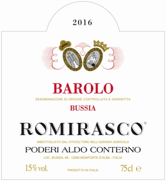 Rượu vang đỏ Aldo Conterno Romirasco Barolo 2016