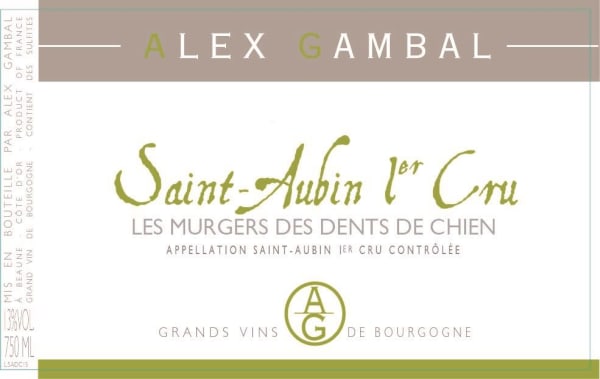 Rượu vang trằng Alex Gambal St-Aubin Les Murgers Dents de Chien Premier Cru (chai Magnum 1,5 lít) 2016