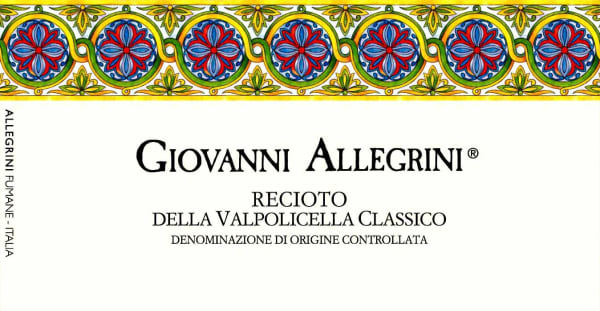 Rượu vang đỏ Allegrini Recioto della Valpolicella Classico Giovanni Allegrini 2011