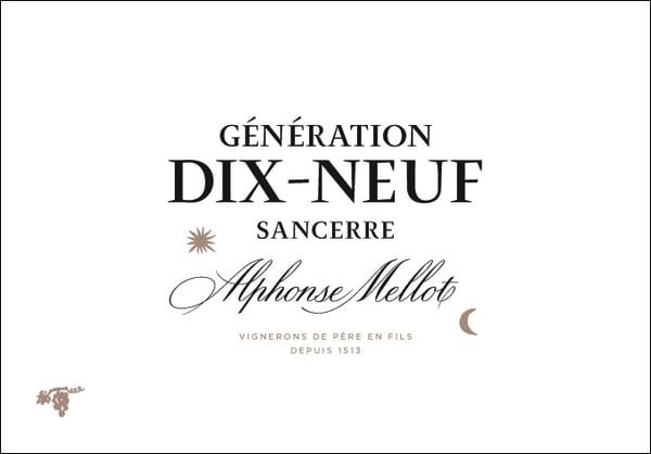 Rượu vang trằng Alphonse Mellot Generation XIX Sancerre Blanc 2019