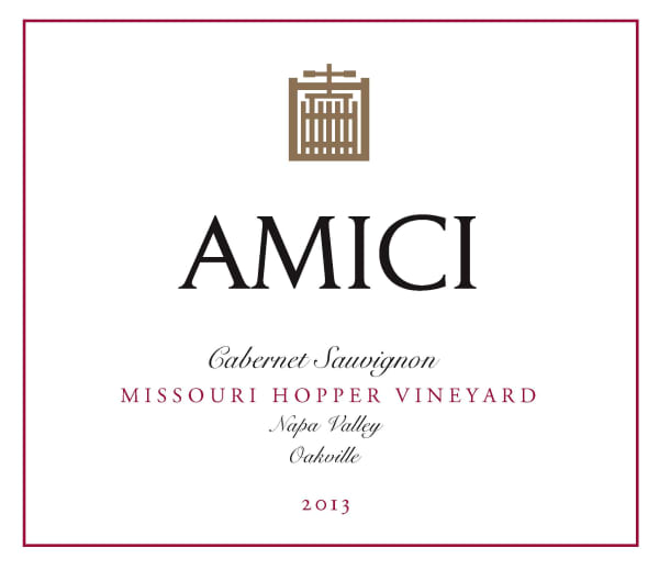 Rượu vang đỏ Amici Beckstoffer Missouri Hopper Vineyard Cabernet Sauvignon 2013