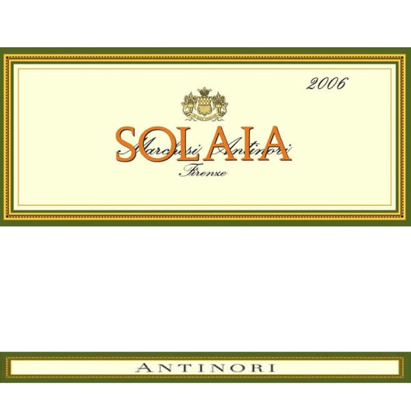 Rượu vang đỏ Antinori Solaia (bin soiled label) 2006