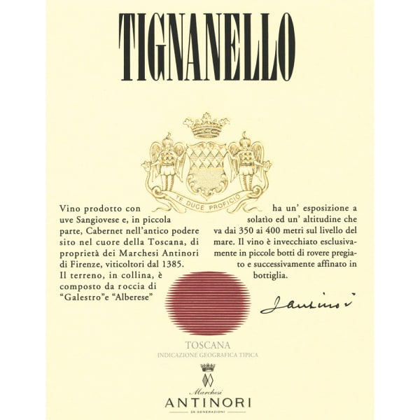 Rượu vang đỏ Antinori Tignanello (chai Magnum 1,5 lít) 2010
