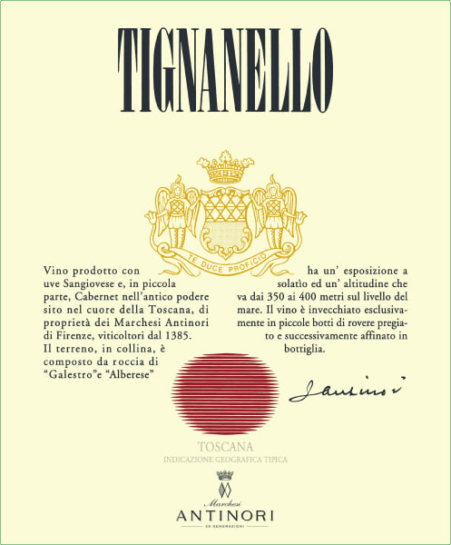 Rượu vang đỏ Antinori Tignanello (chai Magnum 1,5 lít) 2019