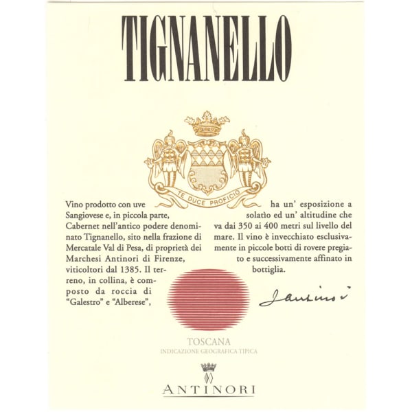 Rượu vang đỏ Antinori Tignanello 1997
