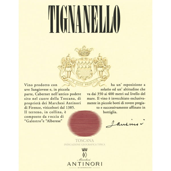 Rượu vang đỏ Antinori Tignanello (chai 3 lít) 2012