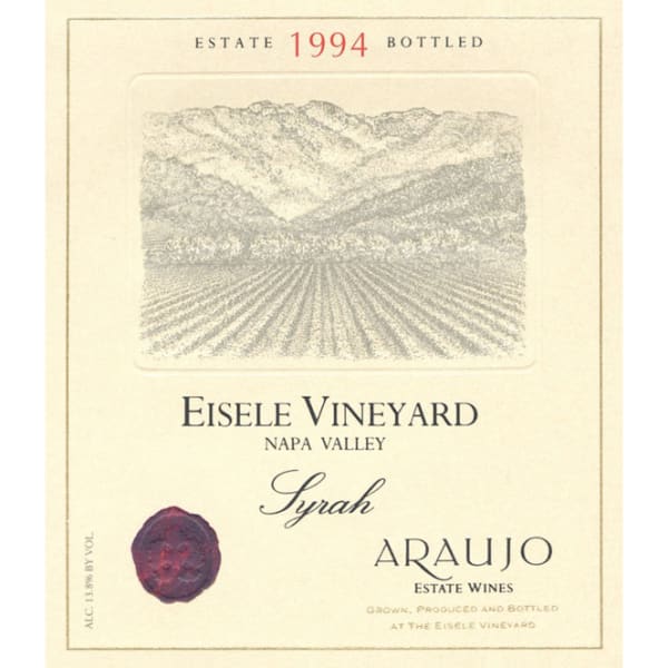 Rượu vang đỏ Araujo Eisele Vineyard Syrah 1994