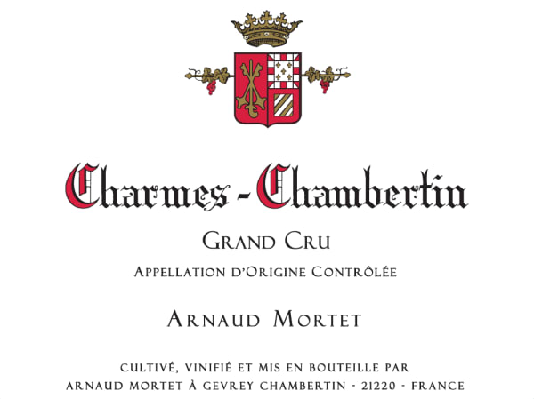 Rượu vang đỏ Arnaud Mortet Charmes-Chambertin Grand Cru 2018