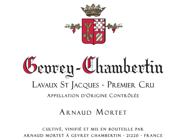 Rượu vang đỏ Arnaud Mortet Gevrey-Chambertin Lavaux St-Jacques Premier Cru 2018