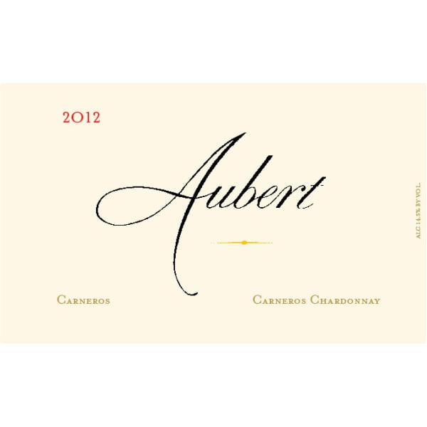 Rượu vang trằng Aubert Carneros Vineyard Chardonnay 2012