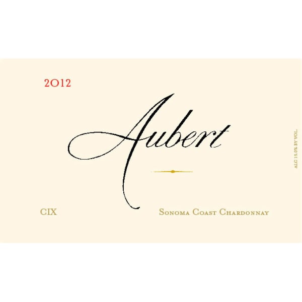 Rượu vang trằng Aubert CIX Vineyard Chardonnay 2012