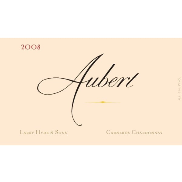 Rượu vang trằng Aubert Larry Hyde & Sons Vineyard Chardonnay 2008