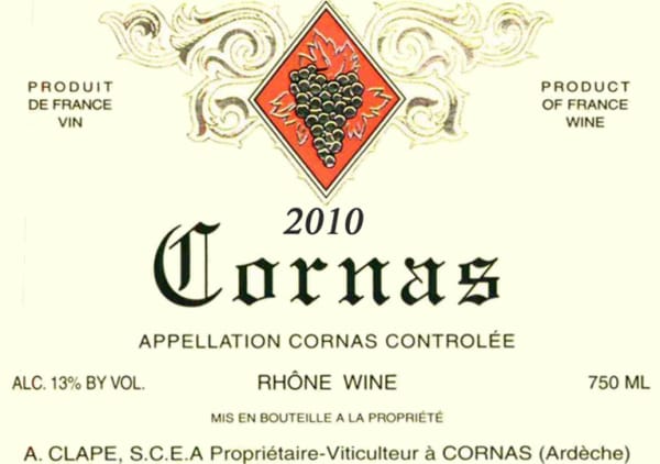 Rượu vang đỏ Auguste Clape Cornas 2010