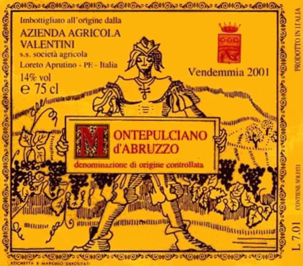 Rượu vang đỏ Azienda Agricola Valentini Abruzzo Montepulciano d'Abruzzo 2001