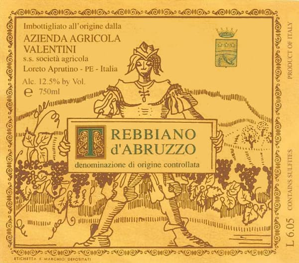 Rượu vang trằng Azienda Agricola Valentini Abruzzo Trebbiano d'Abruzzo 2007