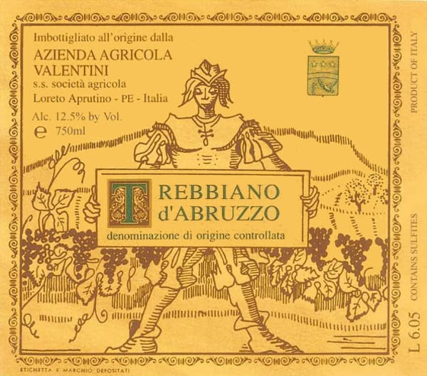 Rượu vang trằng Azienda Agricola Valentini Abruzzo Trebbiano d'Abruzzo 2009