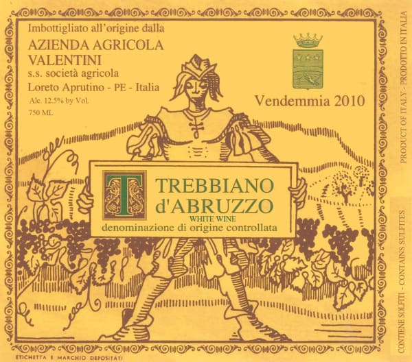 Rượu vang trằng Azienda Agricola Valentini Abruzzo Trebbiano d'Abruzzo 2010