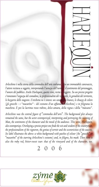 Rượu vang đỏ Azienda Agricola Zyme Veneto Harlequin 2006