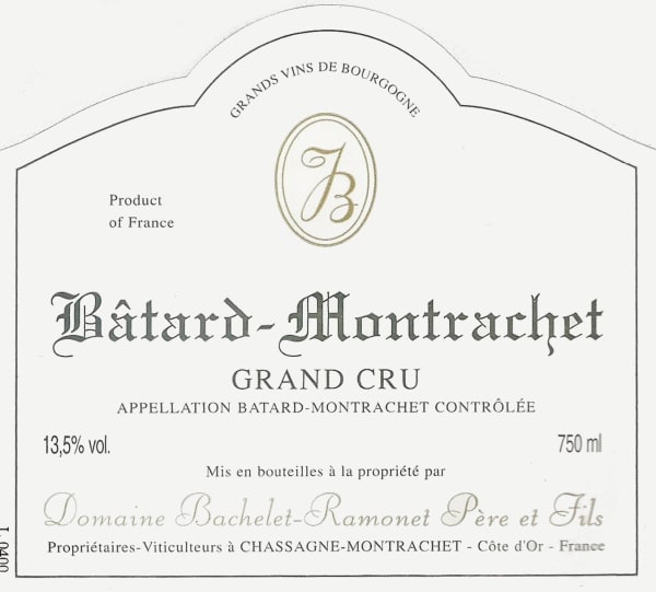 Rượu vang trằng Bachelet-Ramonet Batard Montrachet Grand Cru 2008