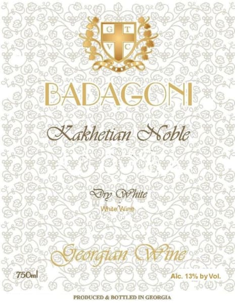 Rượu vang trằng Badagoni Kakhetian Noble Dry White 2008