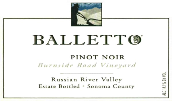 Rượu vang đỏ Balletto Winery Burnside Road Pinot Noir 2012