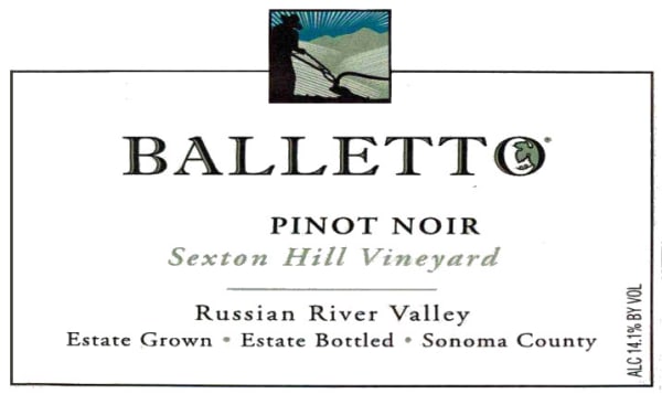 Rượu vang đỏ Balletto Winery Sexton Hill Vineyard Pinot Noir 2016