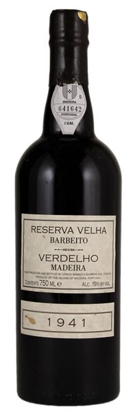 Rượu vang trằng Barbeito Barbeito Madeira Verdelho Reserva Velha 1941