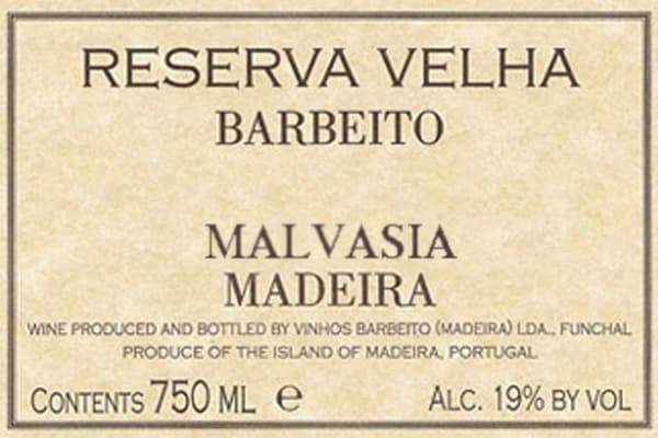Rượu vang trằng Barbeito Madeira Reserva Malvasia 1963