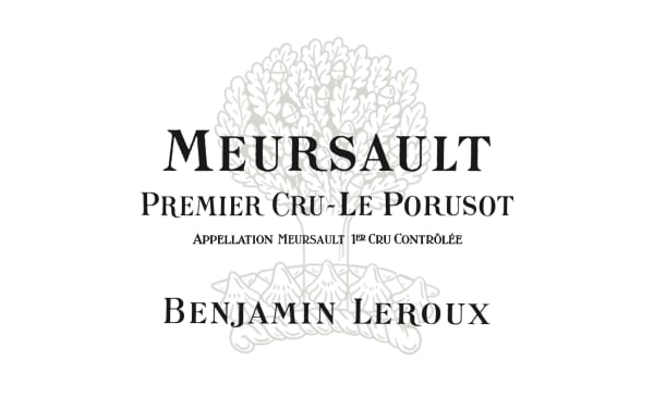 Rượu vang trằng Benjamin Leroux Meursault Le Porusot Premier Cru 2018