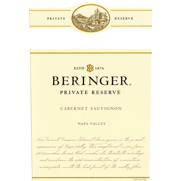 Rượu vang đỏ Beringer Private Reserve Cabernet Sauvignon (chai Magnum 1,5 lít) 2009