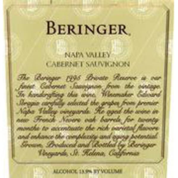 Rượu vang đỏ Beringer Private Reserve Cabernet Sauvignon (chai 3 lít) 1992