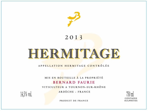 Rượu vang trằng Bernard Faurie Hermitage Blanc 2013
