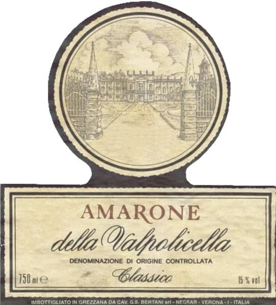Rượu vang đỏ Bertani Amarone della Valpolicella Classico 1997