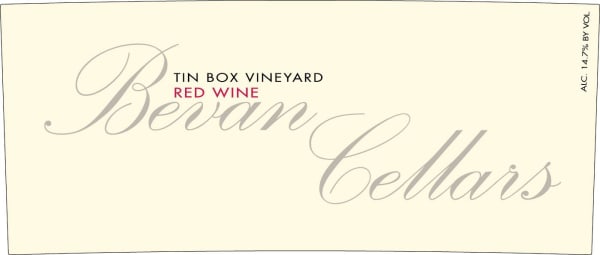 Rượu vang đỏ Bevan Cellars Tin Box Vineyard 2013