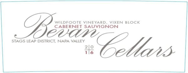 Rượu vang đỏ Bevan Cellars Wildfoote Vineyard Vixen Block Cabernet Sauvignon 2016