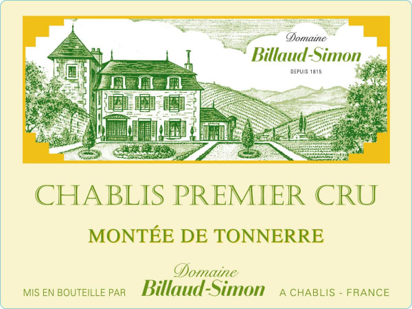 Rượu vang trằng Billaud-Simon Chablis Montee de Tonnerre Premier Cru (chai Magnum 1,5 lít) 2018